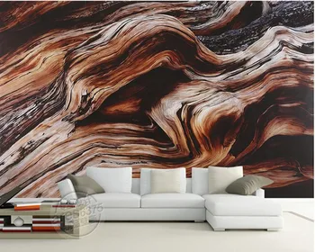 Vartotojo 3D freskomis,Retro ranka-dažytos, prabangūs medžio tekstūra ,gyvenamasis kambarys su sofa-lova, TV miegamojo sienos tapetai papel de parede