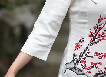 Vasaros Kinijos Moterų Medvilnės Skalbiniai, Marškiniai, Viršuje Naują Atvykimo Mados Ponios Palaidinė Mujeres Camisa Dydis S M L XL XXL XXXL 2618