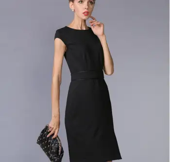 Vasaros Suknelė Moterims Juoda Plius Dydis suknelės S-4XL Office Mini Šalies Slim Mados Aukštos Kokybės Motinos Drabužių Nemokamas Pristatymas