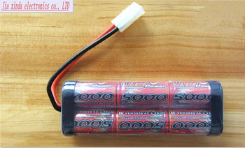 VB 7.2 V 5000mah NI-MH baterija 6*(sc1.2V 5000mah) Super galios nuotolinio valdymo automobilio Nikelio metalo hidrido baterijos