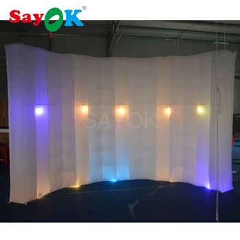Vestuves etape led pripučiami photo booth sienos photo booth fonas su 16 spalvų RGB šviesos