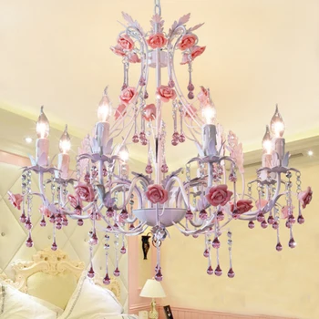 Vestuvių apšvietimo gėlių kristalų lempos, šviestuvai apšvietimas, modernios led šviestuvai kambarį lempos viešbučio fojė cyrstal liustra