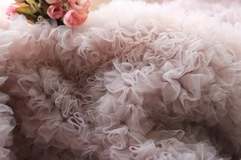 Vestuvių dekoravimas išrankų nude pink Šifono Rozetės FabricLatest Versija Fotografijos Prop, Nuotakos Audinio 5 metrų
