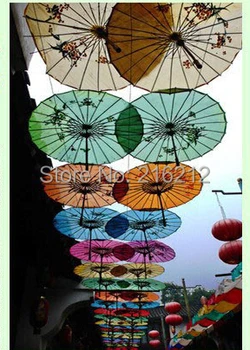 Vestuvių skėčio spalva vintage skėtis šokių skėtis bambuko cytoskeleton