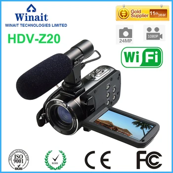 Video camera full hd 1080p 16x optical zoom HDV-Z20 24mp 64GB memory card wifi digital video camcorder 3.0'' touch screen