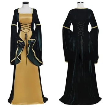 Viduramžių Ir Renesanso Gothic Lolita Aksomo Suknelė Viktorijos Pilietinio Karo Kamuolys Suknelė Suknelė Cosplay Kostiumas