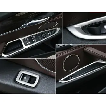 Vidus Automobilio Durų, Langų Pakėlimo Mygtuką Perjungti Padengti Trim Automobilių Stiliaus Lipdukai Reikmenys X5 E70 