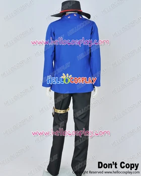 Vienas Gabalas Cosplay Portgas D Ace Blue Marškinėliai Ver Kostiumas H008