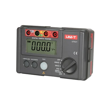 VIENETO UT521 LCD Skaitmeninis Žemę, Žemę Atsparumas Įtampos Matuoklis Testeris 0-200V 0-2000 ohm