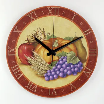 Virtuvės sieninis laikrodis laikrodis atsparus vandeniui veido, virtuvė žiūrėti Sielovados stiliaus namų puošybai silent 3d sienos laikrodį, orologi da parete