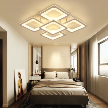 Virštinkinė lubų lempos kambarį Miegamojo Spintos plafonnier lempos akrilo stačiakampio formos lamparas de TECHO