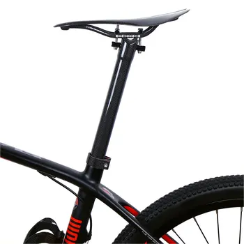 Visas anglies pluošto dviratis nuo balnelio iškyšos MTB kelių dviračių dalys superlight 145g sėdynė po 3k blizgesys 27.2/30.8 /31.6 *300/350/400mm