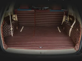 Visiškai apima Individualų automobilio bagažo skyriaus kilimėliai-2017year Toyota Highlander 7seats vandeniui patvarus kilimai Highlander