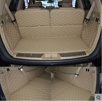 Visą kuriems ne slydimo nr. kvapas Specialių automobilių kamieno kilimėliai MercedesBenz GL 550 X164 7seats vandeniui įkrovos kilimai