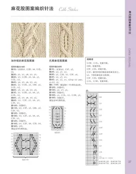 Visų rūšių mezgimo modelis knyga (Praktinių mezgimo įrankis, knyga, 200 rūšių mezgimo virbalai su spalvinga nuotraukas)