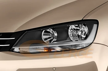 Volkswagen VW Sharan MPV 2010 2011 2012 2013 Puikus Ultra ryškūs apšvietimo smd led Angel Eyes komplektas