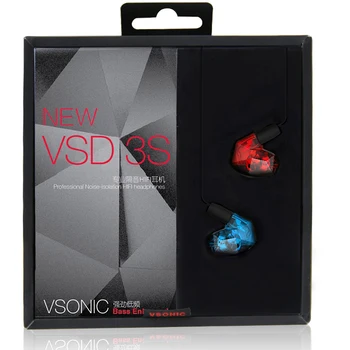 VSONIC Naujas VSD3S High Fidelity Profesionalios Kokybės Stereo Vidinės Ausies Ausinės Hifi