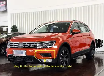 VW Volkswagen Tiguan 2nd Gen. 2016 m. 2017 ABS Chrome Priekiniai Rūko Šviesos Lempos Dangtelio Apdaila 2vnt Automobilių Optikos reikmenys!