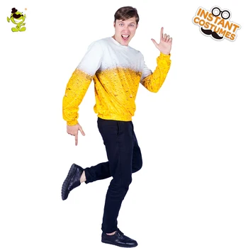 Vyrai Alaus Kostiumas Alaus Vaidmenų žaidimą Išgalvotas marškinėliai Su 3D Skaitmeninis Spausdinimas Suaugusių Šalies Maequarade Oktoberfest Marškinėliai Cosplay Kostiumas