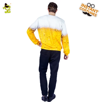 Vyrai Alaus Kostiumas Alaus Vaidmenų žaidimą Išgalvotas marškinėliai Su 3D Skaitmeninis Spausdinimas Suaugusių Šalies Maequarade Oktoberfest Marškinėliai Cosplay Kostiumas