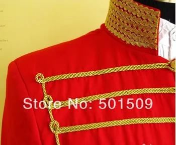 Vyrai laikotarpio kostiumas aukso raudona Viduramžių kostiumas kelnės su Renesanso etapo rezultatus /Prince charming William/Kolonijinės Belle