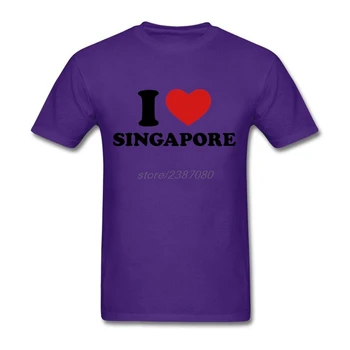 Vyras Man Patinka, Širdies Singapūras Karšto Parduoti Sportinius Marškinėlius, Nemokamas Pristatymas-O-Kaklo, Trumpas Rankovėmis Drabužius T Shirt Mens Harajuku