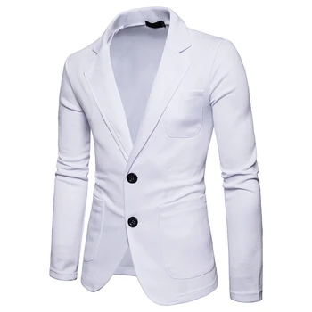 Vyriški 2018 mados Slim fit kostiumas striukė Nauja siunta vieną mygtuką Pavasarį kailis rudenį outwear 2 mygtukus, Kostiumai, paltai ES dydis M-XXL
