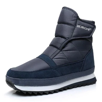 Vyrų batai 2017 nauja siunta šiltas pliušinis žiemos batų mados vandeniui batai, neslidžia vyrų žiemos sniego batai plius dydis 45