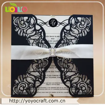 Vėliau mordern dizainas, spausdinimo kinijos vestuvių kvietimai paprastas pigiai vestuvių korteles pjovimas lazeriu