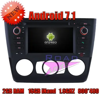 Wanusual 2G+16GB Android 7.1 Quad Core Automobilio Multimedia DVD Grotuvas, BMW 1 Serijos, E81/E82/E88 mechaninė 2004 - Stereo GPS Navigacijos