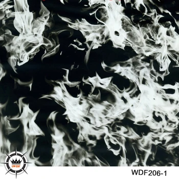 WDF206-1 Dekoratyvinės Medžiagos 10 kvadratinių Plotis 1m liepsna hydrographics spausdinimo kino vandens perdavimo spausdinimo filmas
