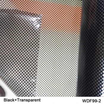 WDF99-2 10M ilgio hidrografinis spausdinimo plėvelės Plotis 100cm hydro graphic kino juoda+Skaidri