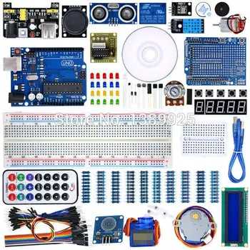 WeiKedz UNO Project Super Starter Kit with Lessons CD, Relay, UNO R3, Jumper Wire, SG90 Servo, Joystick Module for Starters
