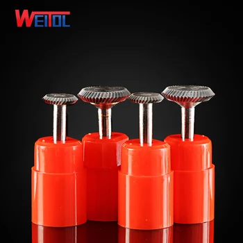 Weitol 3pcs 1/4 colių 6mm Y tipo karbido pasukimo failus volframo karbido šerpetų CNC frezavimo cutter medžio drožybos įrankiai