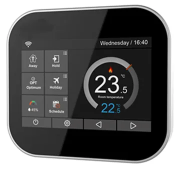 Wifi spalvų lietimui jautrus ekranas termostatas vandens šildymo (katilo su anglų/rusų/lenkų/čekų/italijos/Ispanijos 
