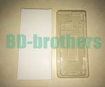 Wihte Popieriaus Dėžutė su PVC lizdinės plokštelės Padėklai Salver iPhone 4G/4S LCD Ekranas skaitmeninis keitiklis Apsauginės Pakavimo Pakuotės Vyniojimo 500sets
