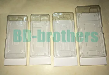 Wihte Popieriaus Dėžutė su PVC lizdinės plokštelės Padėklai Salver iPhone 4G/4S LCD Ekranas skaitmeninis keitiklis Apsauginės Pakavimo Pakuotės Vyniojimo 500sets