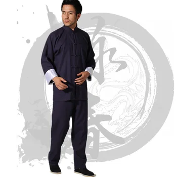 Wing Chun drabužių Bruce lee drabužius Kinijos Tang Kostiumas Chi kostiumai kung fu vienodas vyriški marškiniai+kelnės 3 spalvų