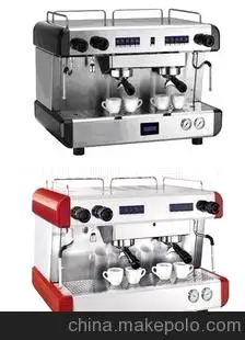 WN 220G Komercinės smi-automatinis espresso kavos aparatas 2 slėgio matuokliai gavyba kavos siurblio slėgio ir garo katilų