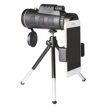 Wrumava 40x60 HD Optinis Priartinimas Didelės Galios Didinimo Monokuliariniai taikymo Sritis Teleskopas Su Telefono Turėtojas ir Trikojis Telefonas