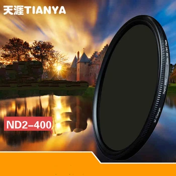 WTIANYA 55mm Slim ND2-ND400 Neutralaus Tankio Fader Variable ND Filtras Reguliuojamas TIANYA Canon Nikon Sony DSLR