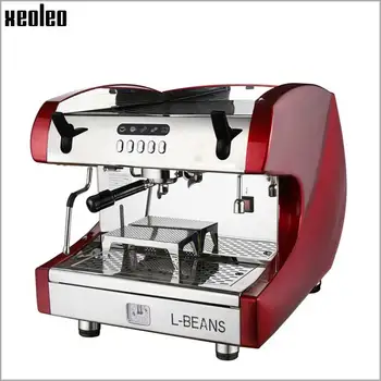 Xeoleo Espresso Kavos aparatas, Pusiau Automatinis Espresso kavos aparatas Nerūdijančio Plieno Komercinės Kavos virimo aparatas Raudona/Balta/Geltona 2000W