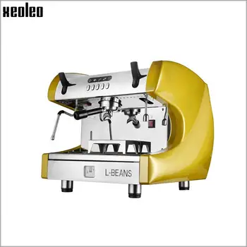 Xeoleo Espresso Kavos aparatas, Pusiau Automatinis Espresso kavos aparatas Nerūdijančio Plieno Komercinės Kavos virimo aparatas Raudona/Balta/Geltona 2000W