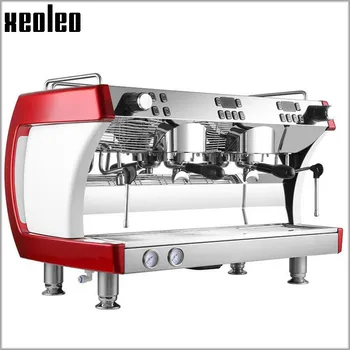 Xeoleo Komercinio Pusiau automatinis Kavos aparatas, Nerūdijančio plieno Espresso Kavos virimo aparatas 9Bar Espreso kavos aparatas 3800W Espresso maker