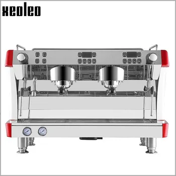 Xeoleo Komercinio Pusiau automatinis Kavos aparatas, Nerūdijančio plieno Espresso Kavos virimo aparatas 9Bar Espreso kavos aparatas 3800W Espresso maker