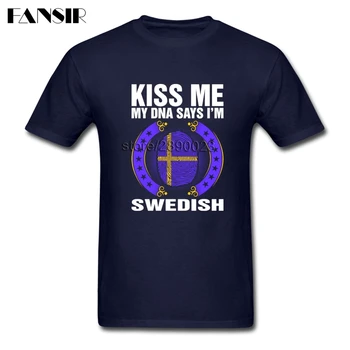 XS-3XL Mano DNR Sako, kad aš esu švedijos Švedijos Vėliava Nuostabus T Marškinėliai Vyrams Medvilnės, trumpomis Rankovėmis Vyrams T Shirts Šeimos Drabužius Viršūnės