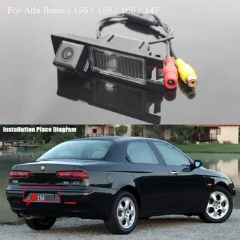 YESSUN Automobilio Kamera Alfa Romeo 156 / Galinio vaizdo atsarginė Kamera / Aukštos Kokybės Automobilių Parkig Kamera /HD CCD Su RCA Atbuline Kamera