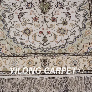 YILONG 3'x5' persų šilko kilimų gėlių dizaino prabangus rankų darbo turkijos šilko kilimai (YHW323B3x5)