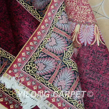 Yilong 4.5'x6.5' Tabriz šilko kilimų violetinė raudona medallion rankų darbo išskirtinį Iranas šilko kilimai (0159)