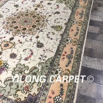 Yilong 4'x6' persų handknotted kambarį apdaila prabangus kilimas iš naujosios zelandijos vilnos kilimas namuose (WY2122S4x6)